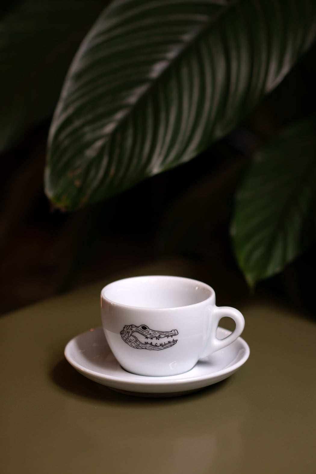 MVSM CROCODILE LOGO CAPPUCCINO CUP