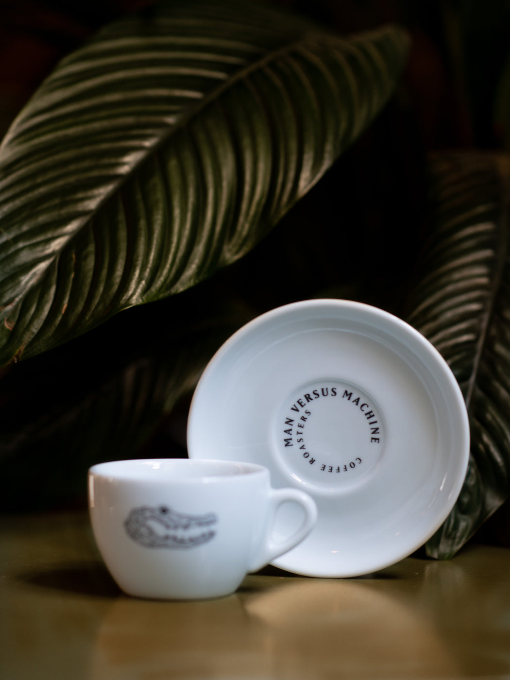 MVSM CROCODILE LOGO CAPPUCCINO CUP