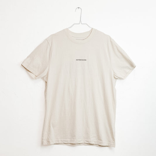 NEW MAN VS MACHINE X STANLEY STELLA T-Shirt "BACKPRINT CROCODILE" NATURAL RAW