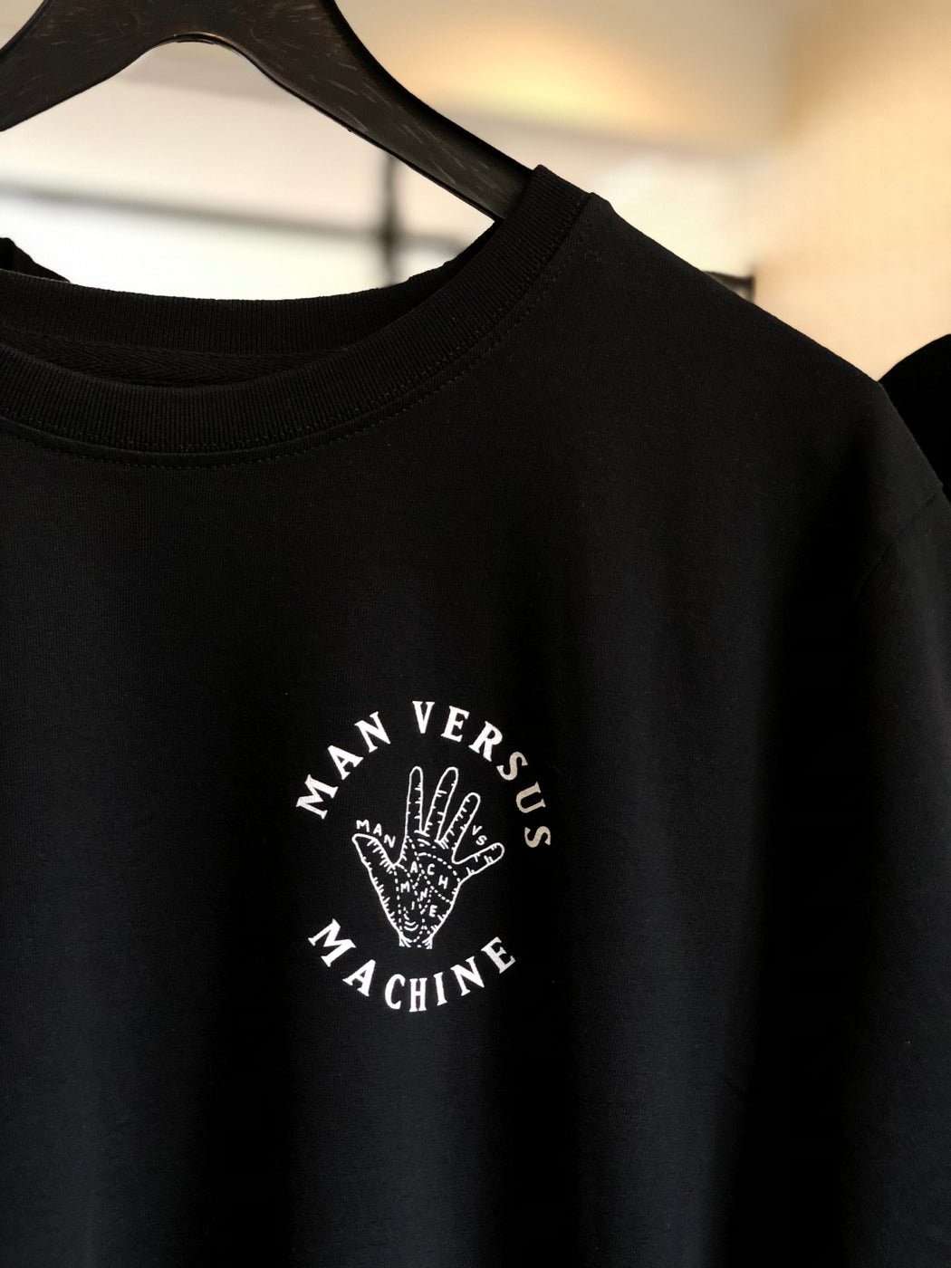 MAN VS MACHINE X STANLEY STELLA T-Shirt "BACKPRINT CROCODILE" BLACK