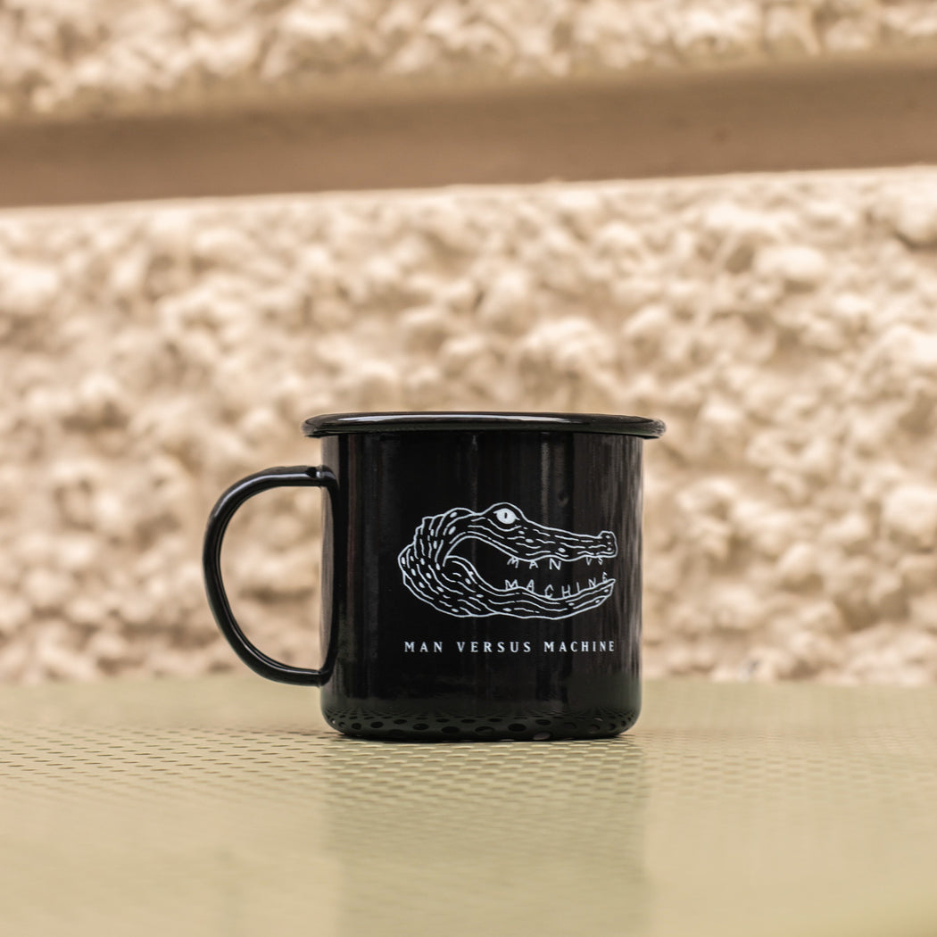 MVSM CROCODILE LOGO ENAMEL CUP BLACK