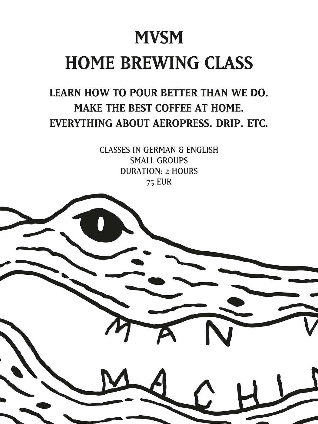 MVSM CLASS HOME BREWING