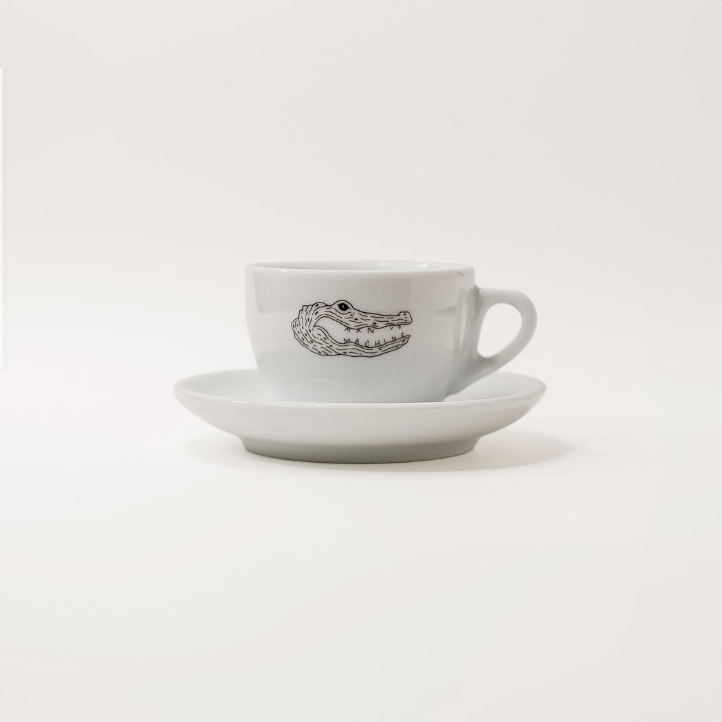 MVSM CROCODILE LOGO CAPPUCCINO CUP