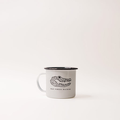 MVSM CROCODILE LOGO ENAMEL CUP WHITE