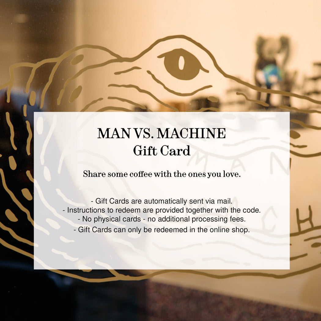 MAN VS. MACHINE GIFT CARD