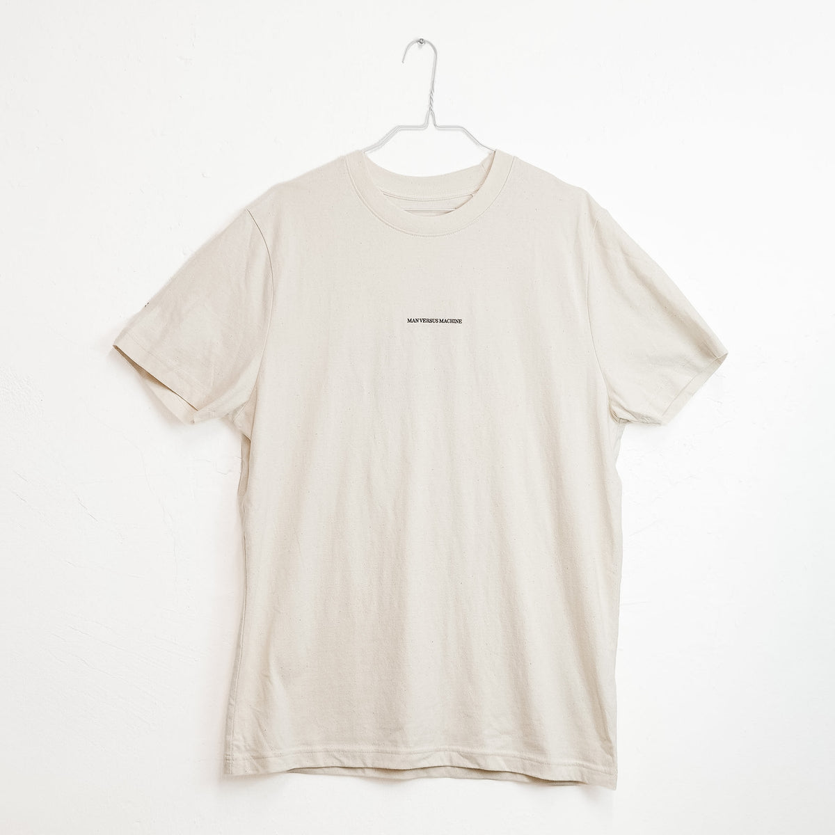 NEW MAN VS MACHINE X STANLEY STELLA T-Shirt "BACKPRINT CROCODILE" NATURAL RAW