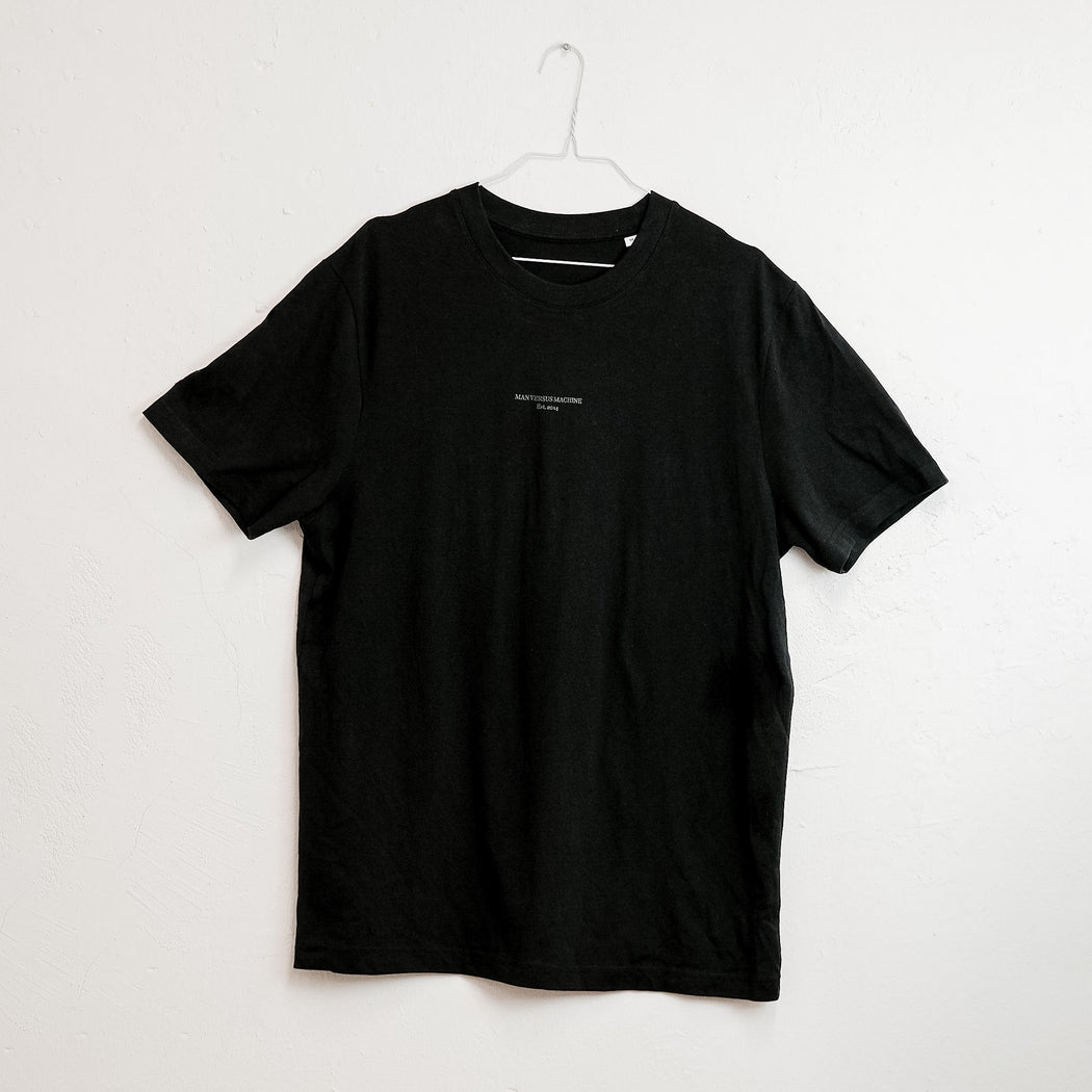 NEW MAN VS MACHINE X STANLEY STELLA T-Shirt "BACKPRINT MVSM" BLACK