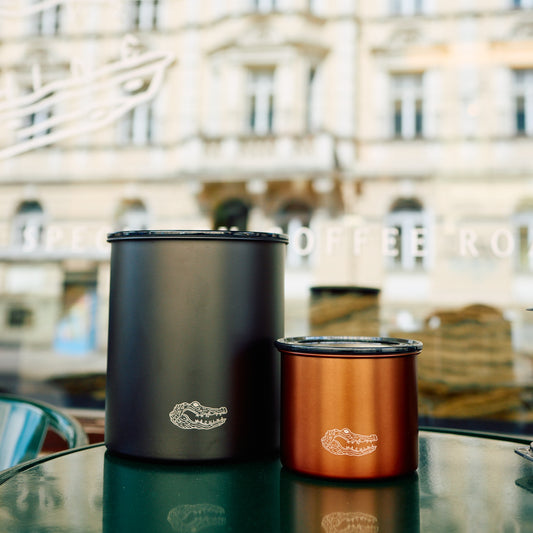 MVSM AIRSCAPE COFFEE CANISTER SMALL BLACK
