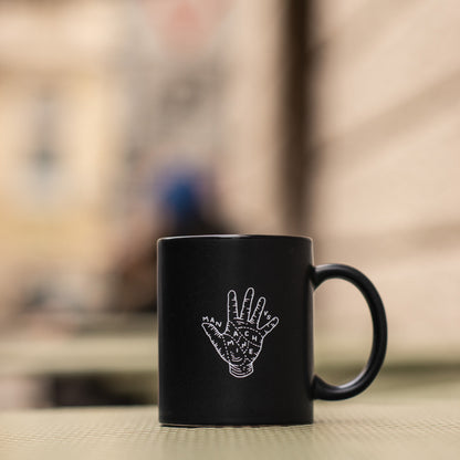 MVSM CROCODILE LOGO MUG MATTE BLACK