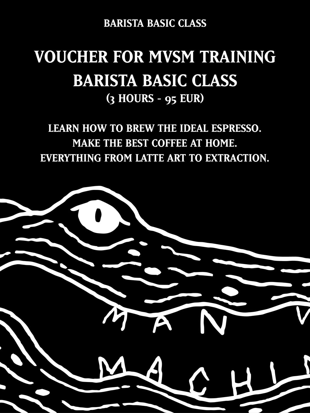 MVSM CLASS BARISTA BASIC