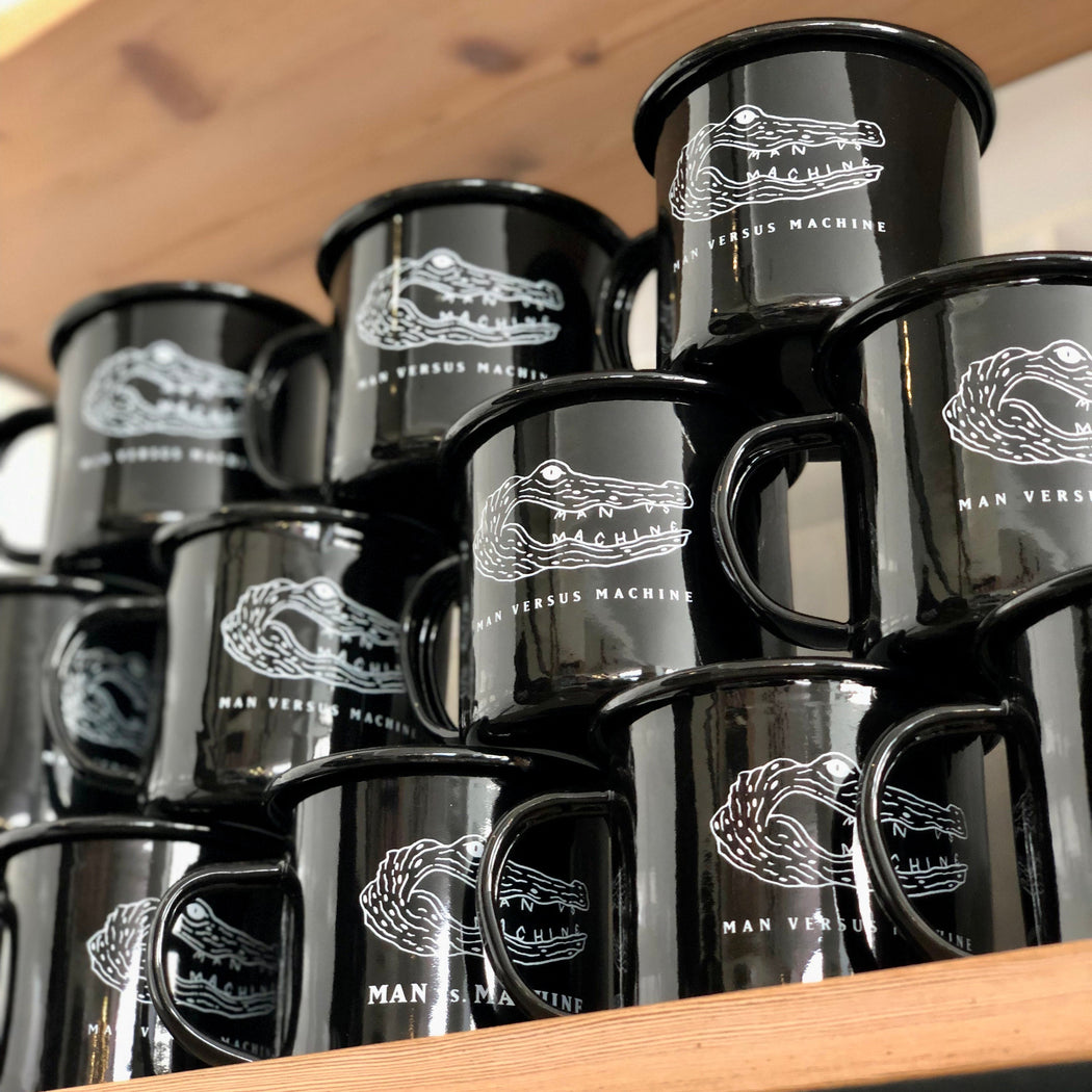 MVSM CROCODILE LOGO ENAMEL CUP BLACK